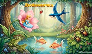 Сценарий театрализованного представления «Дюймовочка» для детей подготовительной группы.