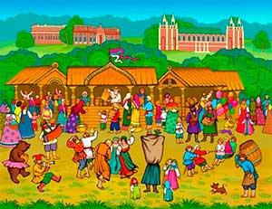 Конспект образовательной деятельности с детьми среднего возраста (4-5 лет) «Традиции и обычаи народов России».